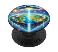 Inspirado en la teoría de Que la Tierra es Plana: Ciencia fi PopSockets PopGrip Adhesivo