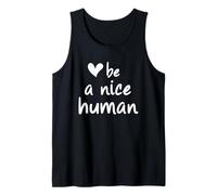 Inspirador Diciendo Actitud Positiva sé un Buen Humano Camiseta sin Mangas
