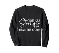 Inspirador Eres más Fuerte Que la tormenta Sudadera