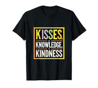 Inspirador que dice besos, conocimiento, bondad Camiseta