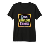 Inspirador Que Dice Besos, Conocimiento, bondad Camiseta Premium