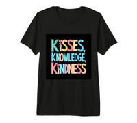 Inspirador Que Dice Besos, Conocimiento, bondad Camiseta Premium