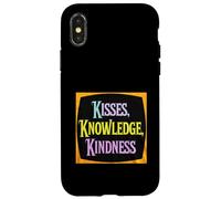 Inspirador que dice besos, conocimiento, bondad Carcasa para iPhone X/XS