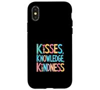 Inspirador que dice besos, conocimiento, bondad Carcasa para iPhone X/XS
