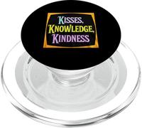 Inspirador que dice besos, conocimiento, bondad PopSockets PopGrip para MagSafe