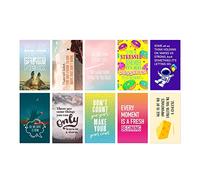 Inspirador Y Motivador Imanes para El Refrigerador para Refrigerador, Pizarra, Aula, Casillero U Oficina - 10 Paquete