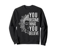 Inspiradora Ley de Atracción Cita Buda Espiritual Zen Sudadera