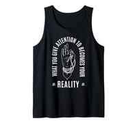Inspiradora Ley del Budismo de Atracción Cita Espiritual Camiseta sin Mangas