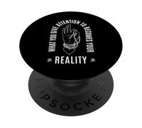 Inspiradora Ley del Budismo de Atracción Cita Espiritual PopSockets PopGrip Adhesivo