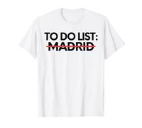 Inspiradora lista de tareas para hacer la ciudad de Madrid, viajes turísticos Camiseta