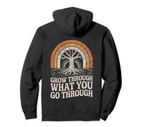 Inspiradora Positividad Crecimiento Amor Rainbow Positive Cita Sudadera con Capucha