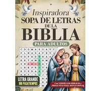Inspiradora Sopa de Letras de la Biblia en Español para Adultos y Mayores - 100 Pasatiempos Cristianos en Letra Grande | Bible Word Search in Spanish