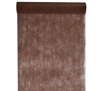 Inspirarte Deco - Camino de mesa en tela no tejida - Chocolate