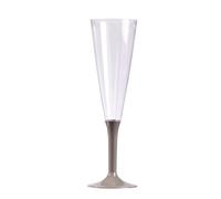 Inspirarte Deco - Copas para champagne (x10) - Gris