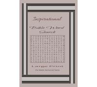 Inspiration Bible Word Search: 50+ Word Search | Large Print For Adults | 6 X 9 inches, 110 pages | Gifts For Vacations, Students and Seniors