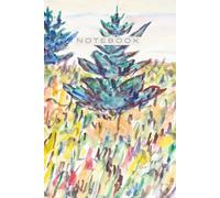 Inspiration by Great Masters - Allen Tucker Notebook: Watercolor no. 35, Field with Two Pine Trees (1937): Daily Planner · Goals, To-Dos & Notes · 6×9 inch (A5) · 64 Pages