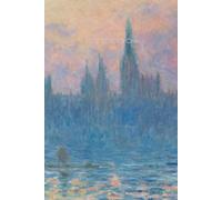 Inspiration by Great Masters - Claude Monet Notebook: The Houses of Parliament, Sunset (1903): Daily Planner · Goals, To-Dos & Notes · 6×9 inch (A5) · 64 Pages