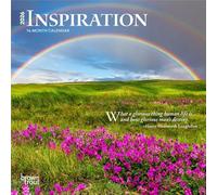 Inspiration | Mini calendario mensual de pared 2026 de 7 x 14 pulgadas (colgado) | BrownTrout | Citas de motivación de autoayuda familiar