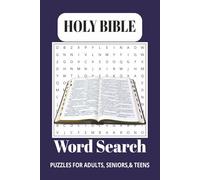 Inspirational Bible Word Search Puzzle Book: Word Searches with Easy-to-Read Print about The Holy Bible, Scriptures, Faith, and more | 6x9 inches, 110 ... Gift for Vacations, Holidays, and Free Times