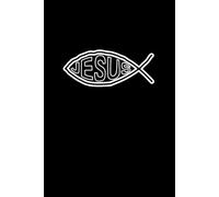 Inspirational Christian/Catholic/Jesus Word- Fish Black Lined Notebook / Composition Pad: Black Lined Journal, Diary, Memo, Travel Pad, Paperback, ... For Prayer & Reflection Purposes