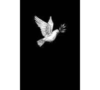 Inspirational Christian/Catholic/Peace/ Dove Black Lined Notebook / Composition Pad: For prayer and reflection purposes: Black Lined Journal, Diary, ... Office Gifts, Inspirational, Motivational