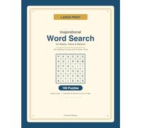 Inspirational Large Print Word Search for Adults, Teens & Seniors: 100 Uplifting Puzzles with Positive Vibes - Bold & Easy 20pt Font, One Per Page ... Puzzle Collection by Fortran Books)