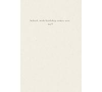 Inspirational Minimalist Gifts for Muslim Women Teacher Friend Teen Co-worker: Lined Journal, "Indeed, With Hardship Comes Ease" 94:6 Quran Verse, ... w/Quote from Quran on each page, 6"x9"