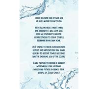 Inspirational Notebook: LDS Young Men’s Theme | Modern Splashing Water Cover | Shades of Blue and White | 100 pages college ruled | 6 X 9 | For teens, adults, children
