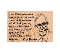 Inspirational Quote from a Thinker Portrait Art, Vintage Style Canvas for Bedroom Library Decor(Framed,16x24inch(40x60cm))