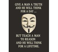 Inspirational Quote Notebook - Teach a Man to Reason