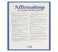 Inspirational Song Lyrics Affirmations Wall Art Canvas Print for Teen Girls Dorm Room Decor Aesthetic Music Quotes(Framed,16x24inch(40x60cm))