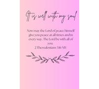 Inspirational Spiral Journal Notebook for Women: It is well with my soul, hardcover