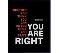 Inspirational Success Quote Print - Canvas Wall Art for Living Room, Bedroom & Gift for Colleagues, Teachers(Framed,12x18inch(30x45cm))