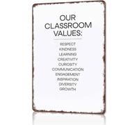 Inspirational Teacher Lounge Metal Sign 8 X 12 in