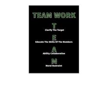 Inspirational Teamwork Quotes Canvas Wall-Art Motivational Poster for Entrepreneurs Home Office and Bedroom Decor(Framed,08x12inch(20x30cm))