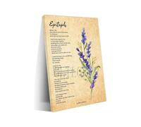 Inspirational Verse on Life’s Journey Canvas, Poetic Wall Art for Home Library or Study Decor(Framed,16x24inch(40x60cm))