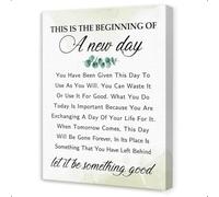 Inspirational Wall Art Poster This Is the Beginning of a New Day Quote Positive Motivation Print for Home Office or Bedroom(Unframed,08x12inch(20x30cm))