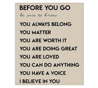 Inspirational Wall Art Posters, Positive Affirmations Decor for Therapy Office, Classroom, Bedroom, and Playroom(Unframed,12x18inch(30x45cm))