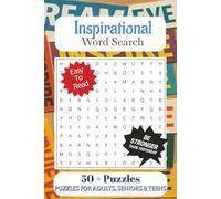 Inspirational Word Search Puzzle Book: Word Searches with Easy to Read Print, Uplifting, Moving, Empowerment and More | 6x9 inches, 110 pages | 50+ ... Gift for Vacations, Holidays, and Free Time
