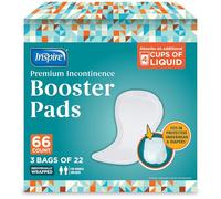 Inspire Almohadillas de refuerzo de incontinencia ultra absorbentes | Absorbe más de 4 tazas. Pañales Boost para adultos | Almohadillas de incontinencia para mujeres u hombres, uso de tira adhesiva en
