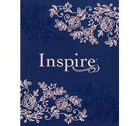 Inspire Bible NLT (Hardcover Leatherlike, Navy): The Bible for Coloring & Creative Journaling