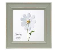 inspire by Hampton Frames Marco de fotos cuadrado IBH-PAL301955S | 13 x 13 cm, verde salvia, vidrio | Pantalla de mesa o pared, diseño moderno, construcción duradera | Preserve Memories