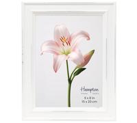 Inspire By Hampton PALOMA IBH-PAL301968W - Marco de fotos de cristal blanco de 15 x 20 cm