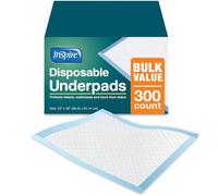 Inspire Chux Underpads desechables, 23 pulgadas x 36 pulgadas, 300 unidades