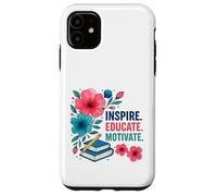 Inspire Educar Motivar a los maestros escolares a la vuelta a la escuela Carcasa para iPhone 11