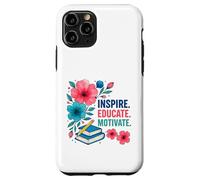 Inspire Educar Motivar a los maestros escolares a la vuelta a la escuela Carcasa para iPhone 11 Pro