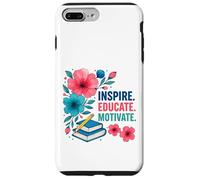 Inspire Educar Motivar a los maestros escolares a la vuelta a la escuela Carcasa para iPhone 7 Plus/8 Plus