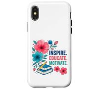 Inspire Educar Motivar a los maestros escolares a la vuelta a la escuela Carcasa para iPhone X/XS