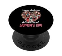 Inspire Inclusion Día Internacional de la Mujer PopSockets PopGrip Adhesivo