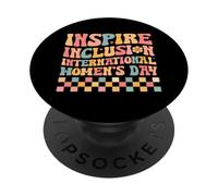 Inspire Inclusion Día Internacional de la Mujer PopSockets PopGrip Adhesivo